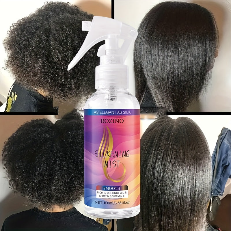 ROZINO Moisturizing Hair Spray – Glycerin-Infused Leave-In for Normal Hair/Style & Shine Hair