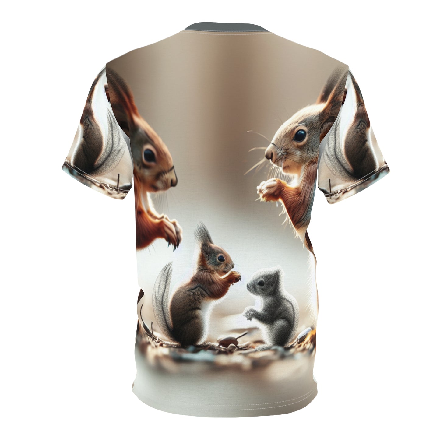 Nature-Inspired Decor & Wearables - Squirrel Family Tee – Woodland Charm & Cozy Everyday Style