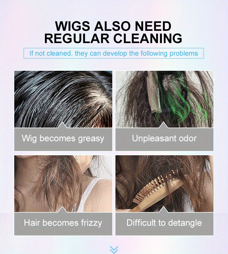 PURC 4-Piece Wig Care Kit – Coconut Oil Shampoo, Detangle Spray & Hair Cream Set/Style & Shine Hair
