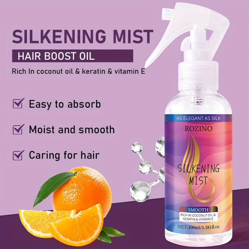 ROZINO Moisturizing Hair Spray – Glycerin-Infused Leave-In for Normal Hair/Style & Shine Hair