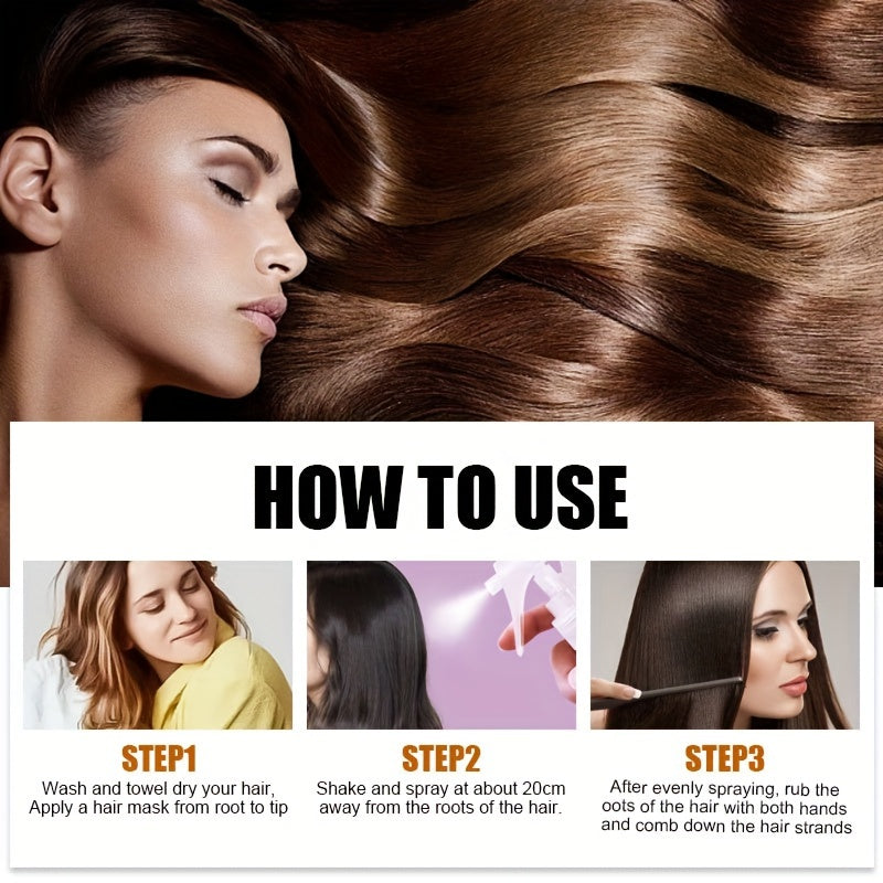 ROZINO Moisturizing Hair Spray – Glycerin-Infused Leave-In for Normal Hair/Style & Shine Hair