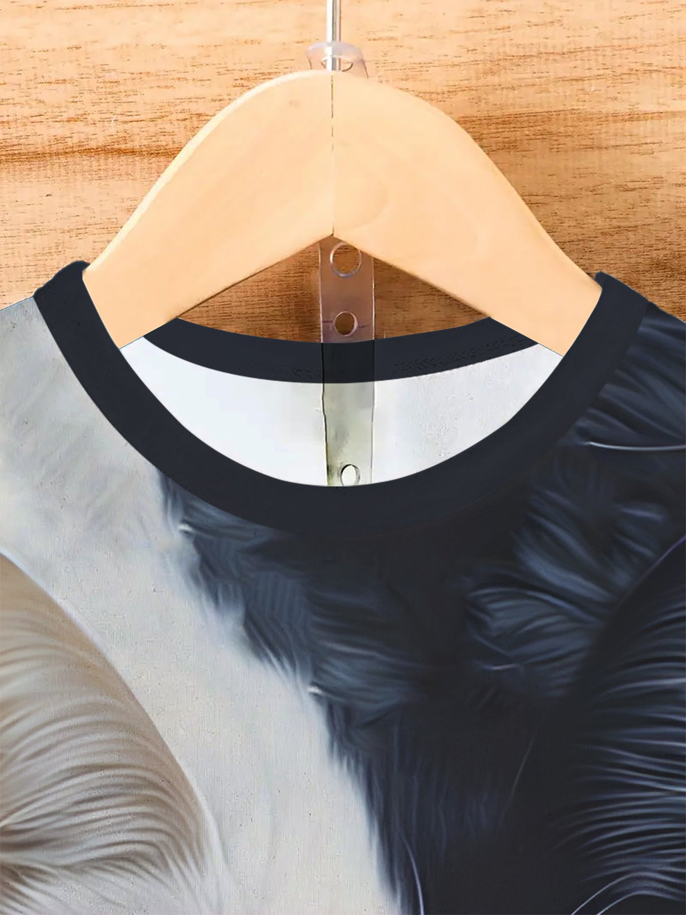 Boy clothing - Dual Cat Spirit Tee – Black & White Cat Print Shirt for Kids