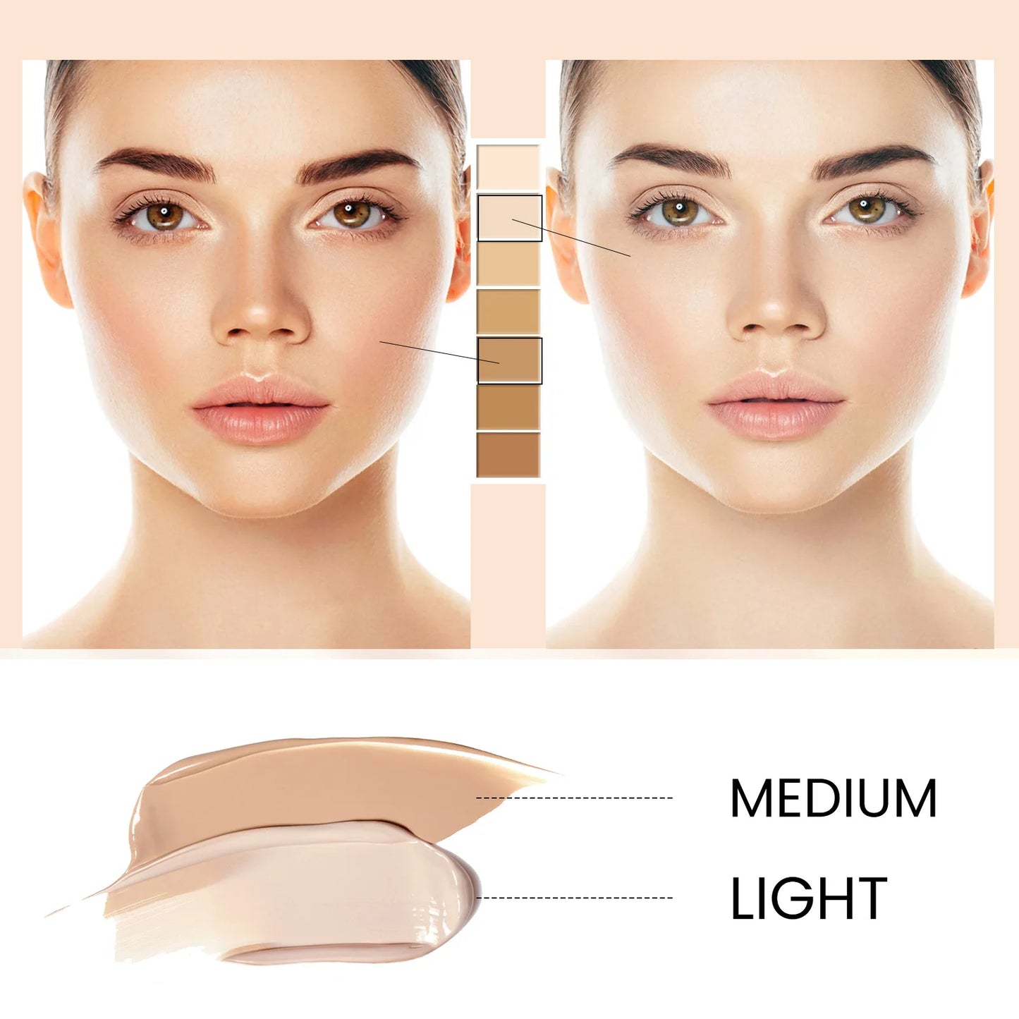 Makeup and face