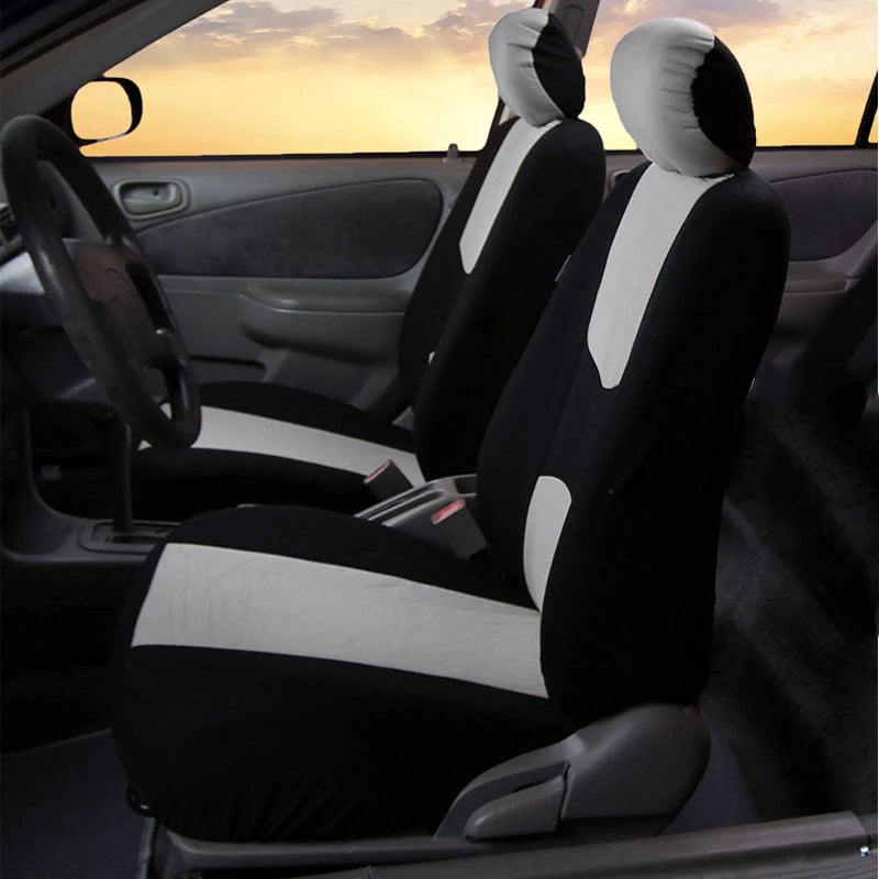 AUTOYOUTH Universal Car Seat Covers – Full Set Interior Protection (Breathable Polyester)/Car