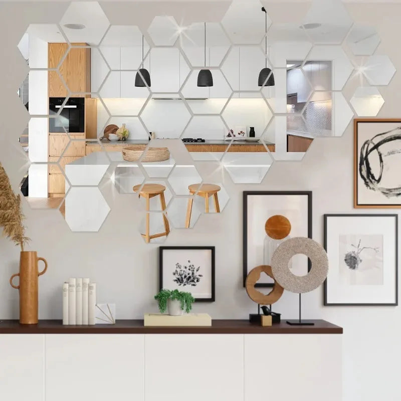 Modern Acrylic Diamond Wall Stickers – Reflective 3D Gems (Multi-Pack)\ Living Room Decor – Wall Art, Curtains, Clocks, Furniture & More