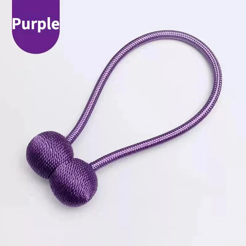 Magnetic Curtain Tiebacks – Solid Color Iron Pearl Buckles for Modern Drapes (No-Drill)\ Living Room Decor – Wall Art, Curtains, Clocks, Furniture & More