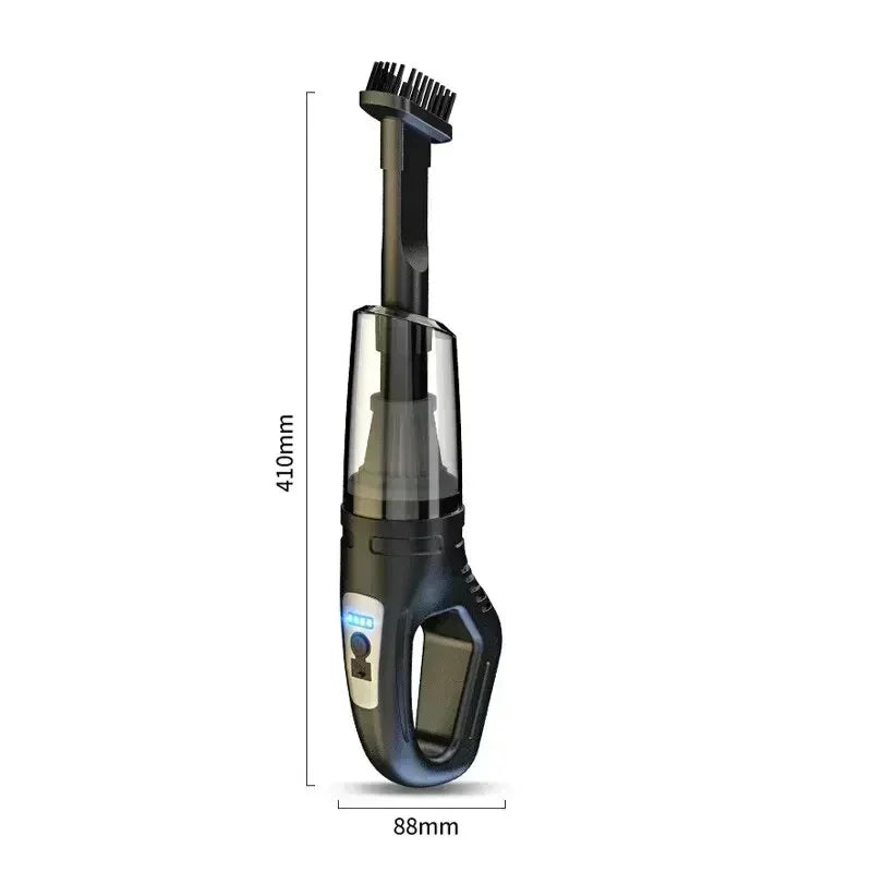 ZHIYU 120W Cordless Car Vacuum Cleaner – USB Rechargeable with Multiple Nozzles/Car