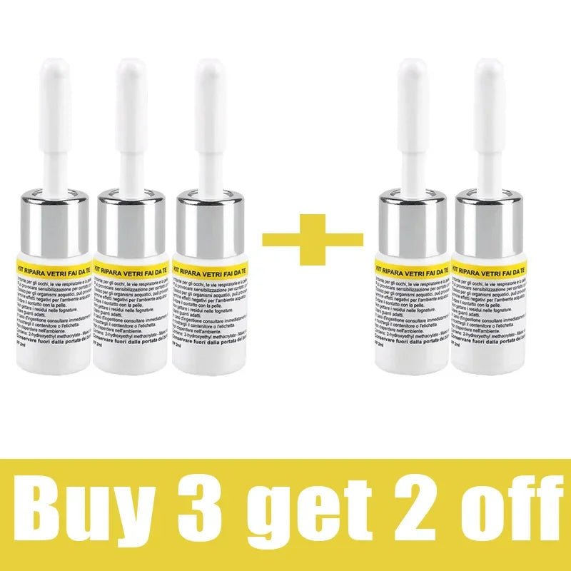 3ML Windshield Crack Repair Kit – Glass Chip Fix Fluid for Laminated Windshields/Car