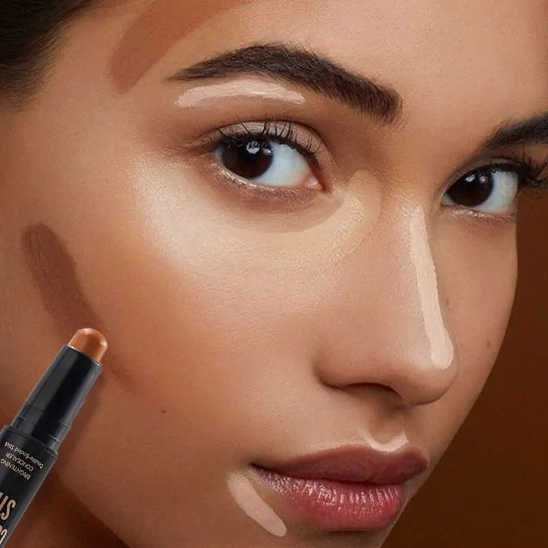 Makeup and face - Glow & Define Cream – Bronzer & Highlighter Duo for Radiant, Sculpted Looks