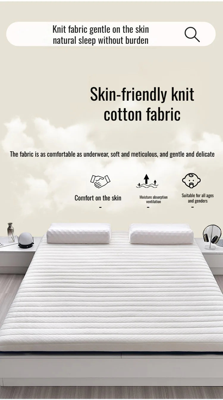 Quilted Roll-Up Mattress – Soft Knit Fabric with Edge Stitching (Under 8” Thick)\ Living Room Decor – Wall Art, Curtains, Clocks, Furniture & More