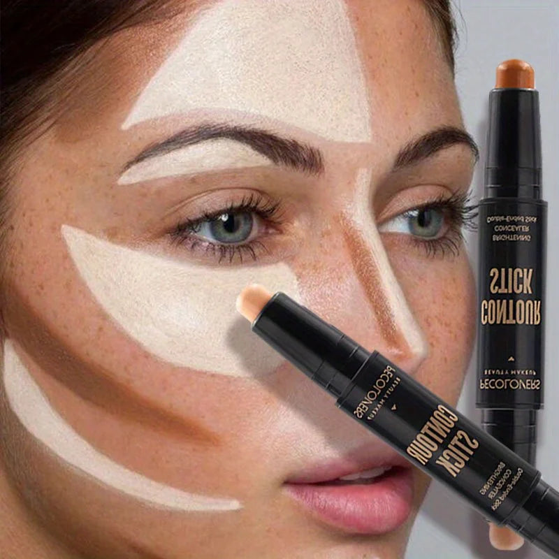 Makeup and face - Glow & Define Cream – Bronzer & Highlighter Duo for Radiant, Sculpted Looks