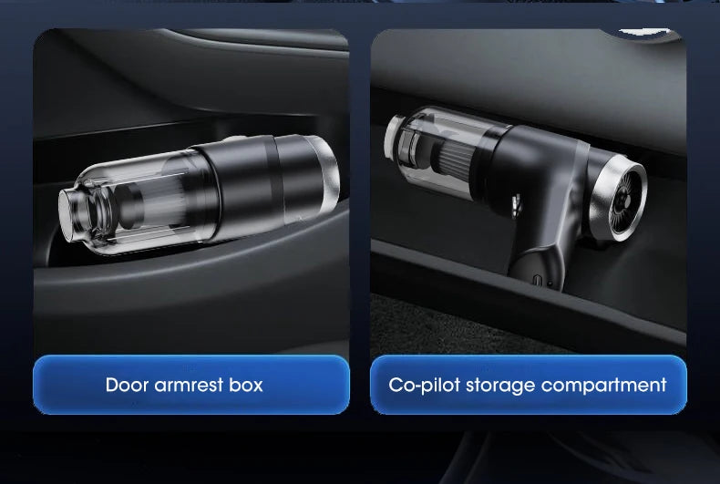 NOCCLILI 100000Pa Cordless Car Vacuum Cleaner – High-Suction Handheld with Type-C Charging/Car