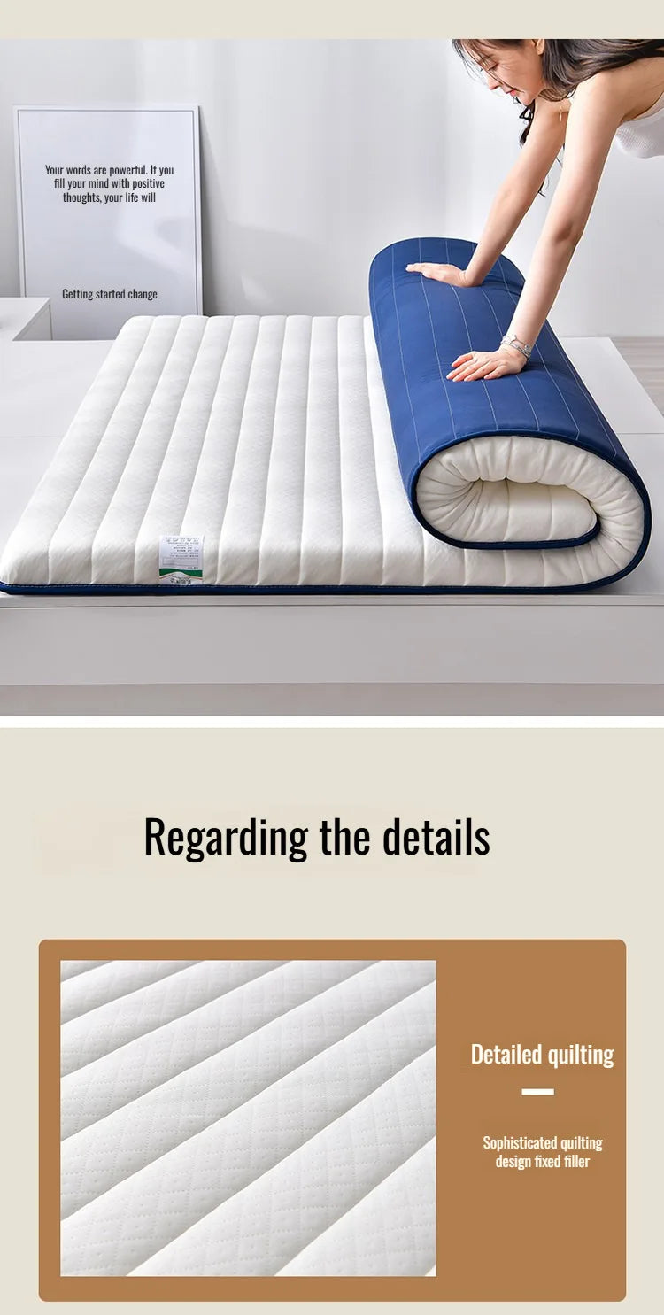 Quilted Roll-Up Mattress – Soft Knit Fabric with Edge Stitching (Under 8” Thick)\ Living Room Decor – Wall Art, Curtains, Clocks, Furniture & More