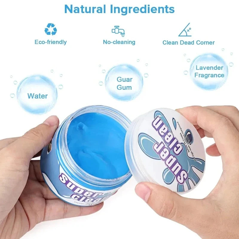 Reusable Car Cleaning Gel – Auto Detail Slime for Vents, Gaps & Keyboards/Car