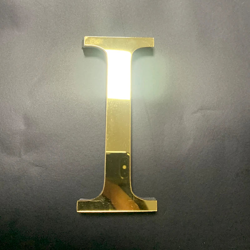 Gold Mirror Acrylic Wall Letters – DIY Peel & Stick English Alphabet Décor\ Living Room Decor – Wall Art, Curtains, Clocks, Furniture & More