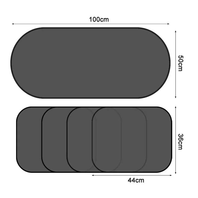 3D Mesh Car Window Sunshade Set – UV Blocker & Heat Reflector (4-Piece)/Car