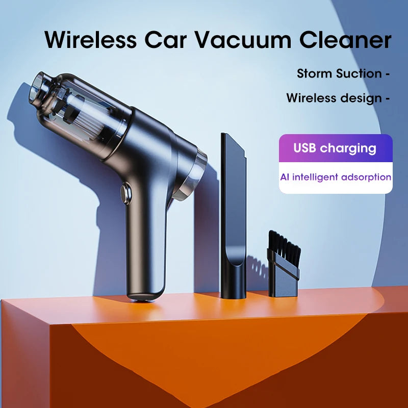 NOCCLILI 100000Pa Cordless Car Vacuum Cleaner – High-Suction Handheld with Type-C Charging/Car