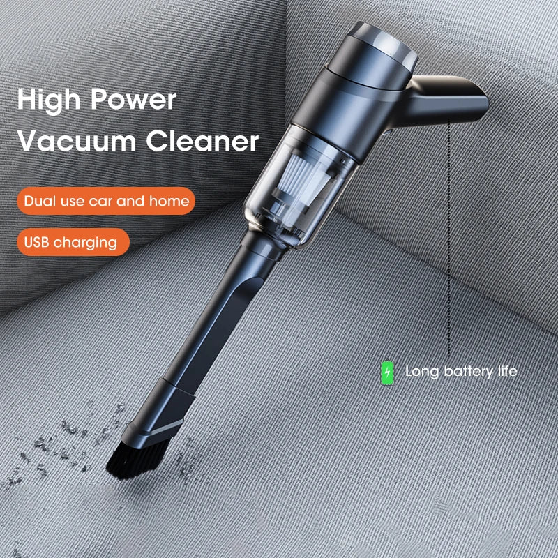 NOCCLILI 100000Pa Cordless Car Vacuum Cleaner – High-Suction Handheld with Type-C Charging/Car