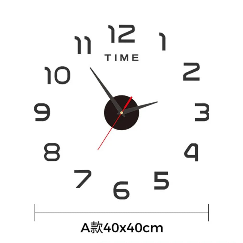 Classic Round Acrylic Wall Clock – Silent Swing Needle Display by CZCP\ Living Room Decor – Wall Art, Curtains, Clocks, Furniture & More