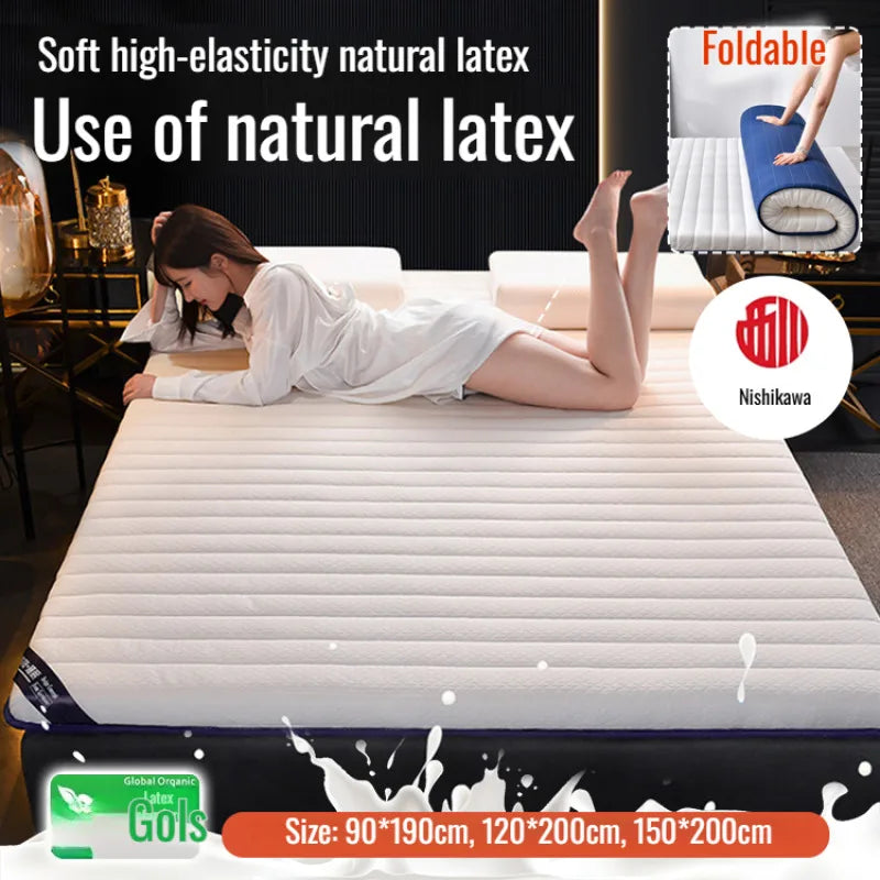 Quilted Roll-Up Mattress – Soft Knit Fabric with Edge Stitching (Under 8” Thick)\ Living Room Decor – Wall Art, Curtains, Clocks, Furniture & More