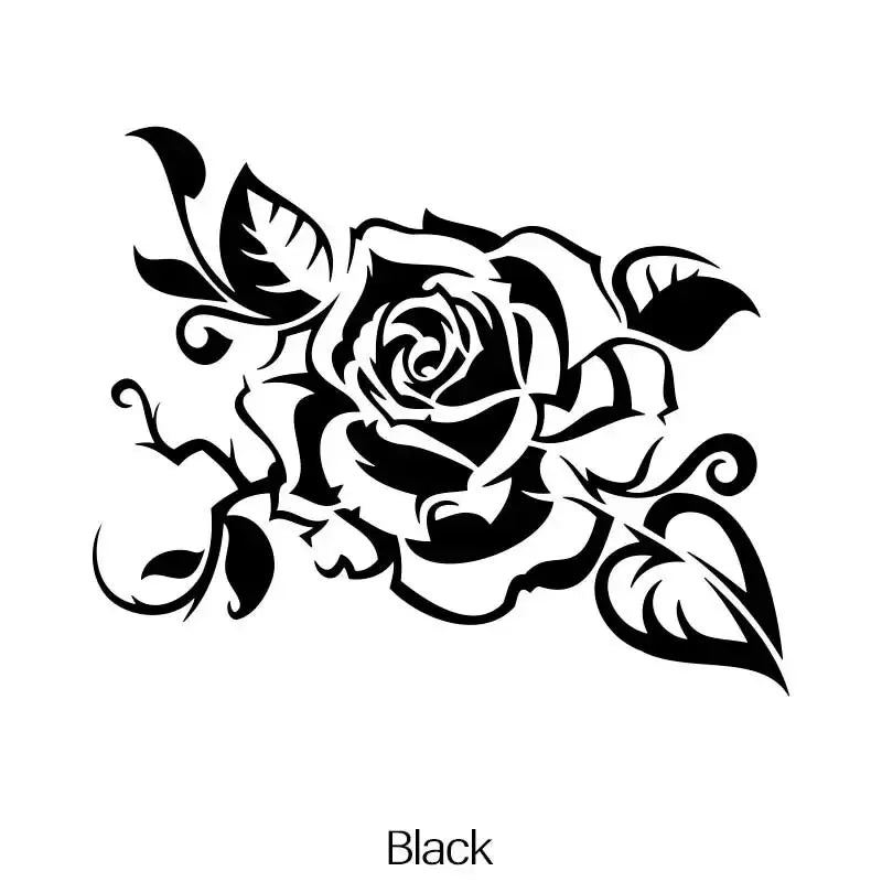 Rose Car Sticker – Waterproof PVC Vinyl Decal for Body, Window, or Door/Car