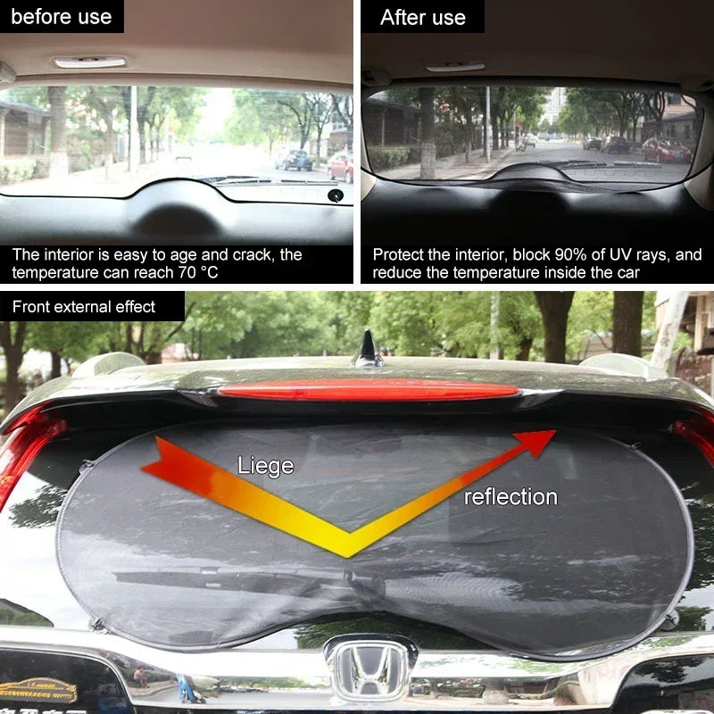 3D Mesh Car Window Sunshade Set – UV Blocker & Heat Reflector (4-Piece)/Car