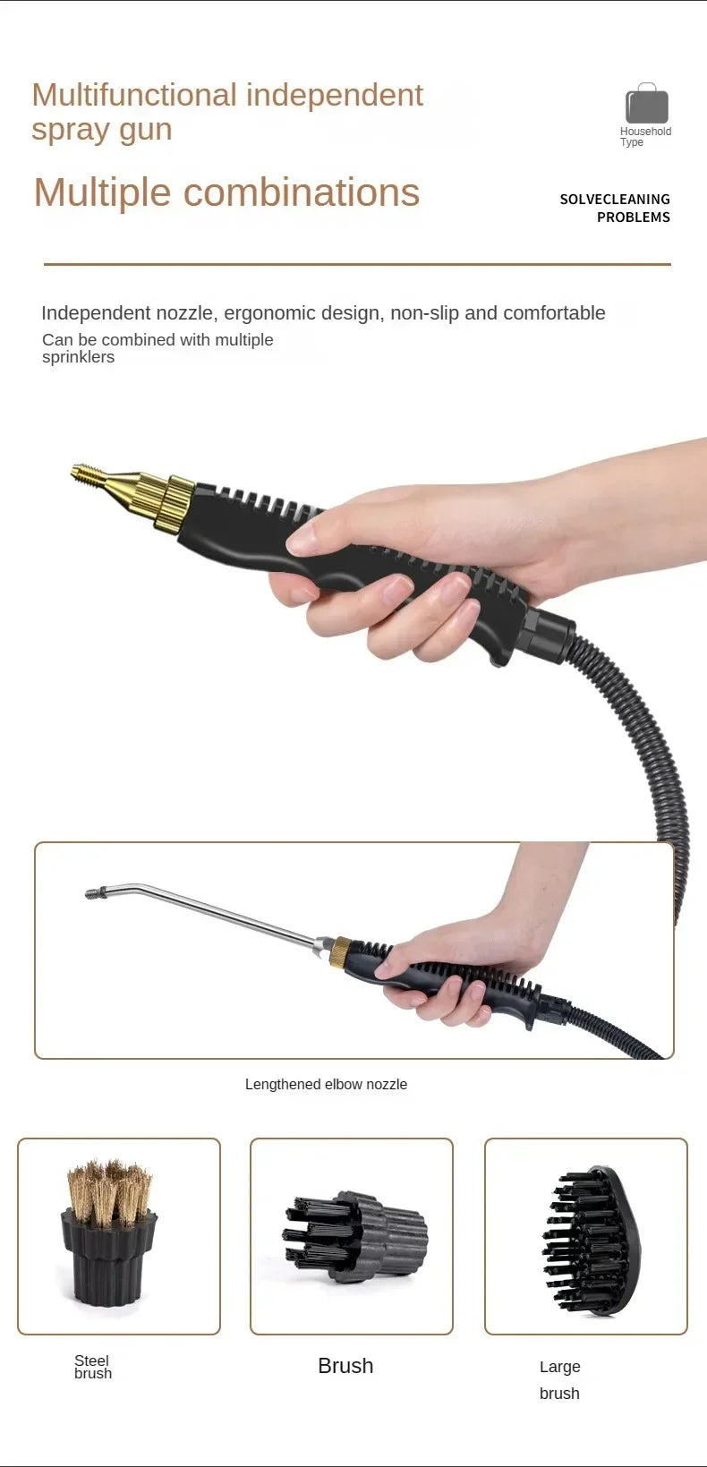 Brangdy 2500W Handheld Steam Cleaner – High Pressure with Extended Hose & Adjustable Steam Control\ Living Room Decor – Wall Art, Curtains, Clocks, Furniture & More