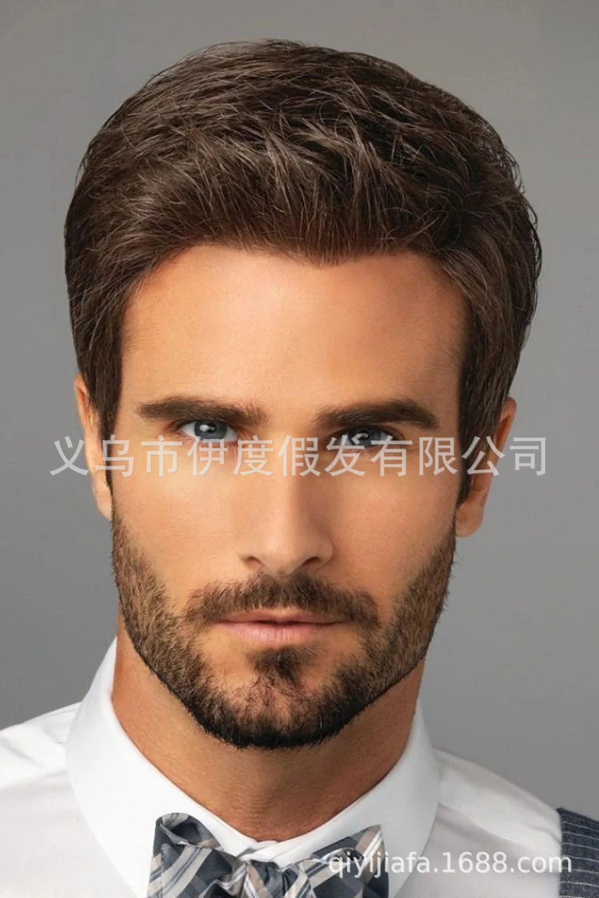 Men’s Long Straight Wig – Natural-Looking 26"+ Synthetic Hair for Daily Use/Crown & Glory Wigs
