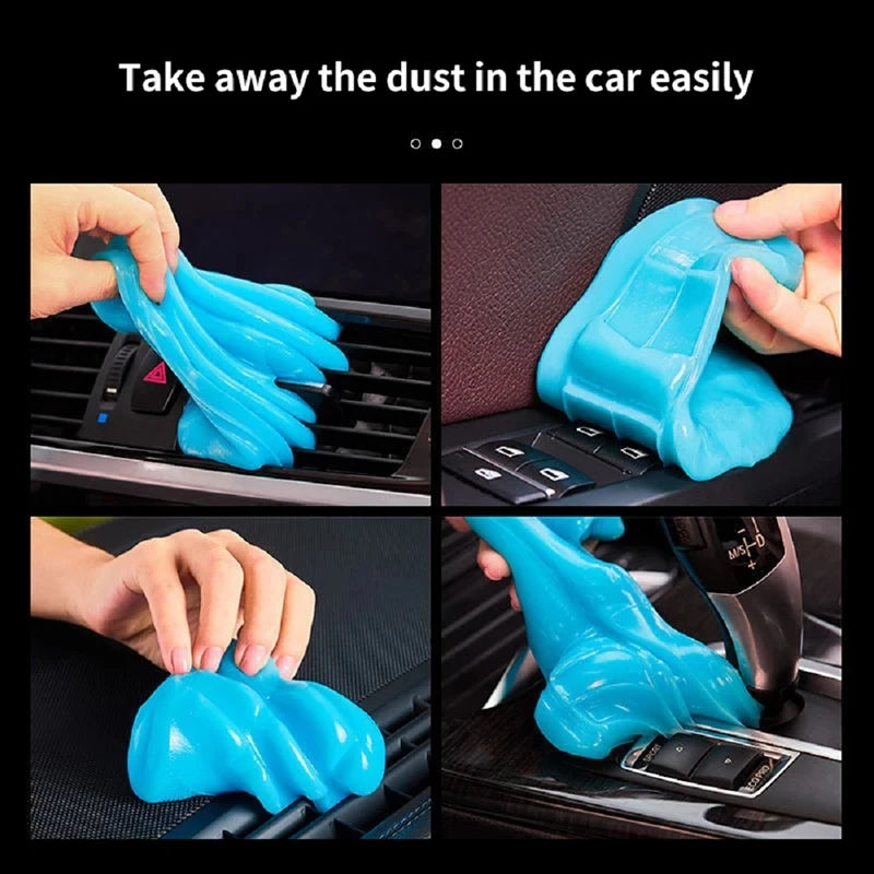 Reusable Car Cleaning Gel – Auto Detail Slime for Vents, Gaps & Keyboards/Car