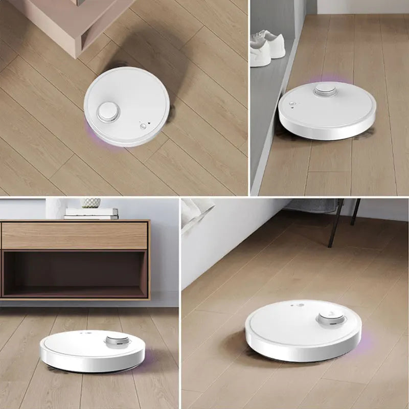Donirt 3-in-1 Slim Robot Vacuum Cleaner – Smart Wireless Sweeping, Wet & Dry Mopping (Ultra-Thin Design)\ Living Room Decor – Wall Art, Curtains, Clocks, Furniture & More\