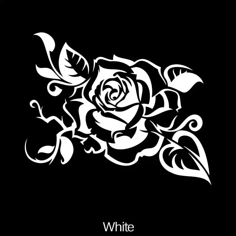 Rose Car Sticker – Waterproof PVC Vinyl Decal for Body, Window, or Door/Car