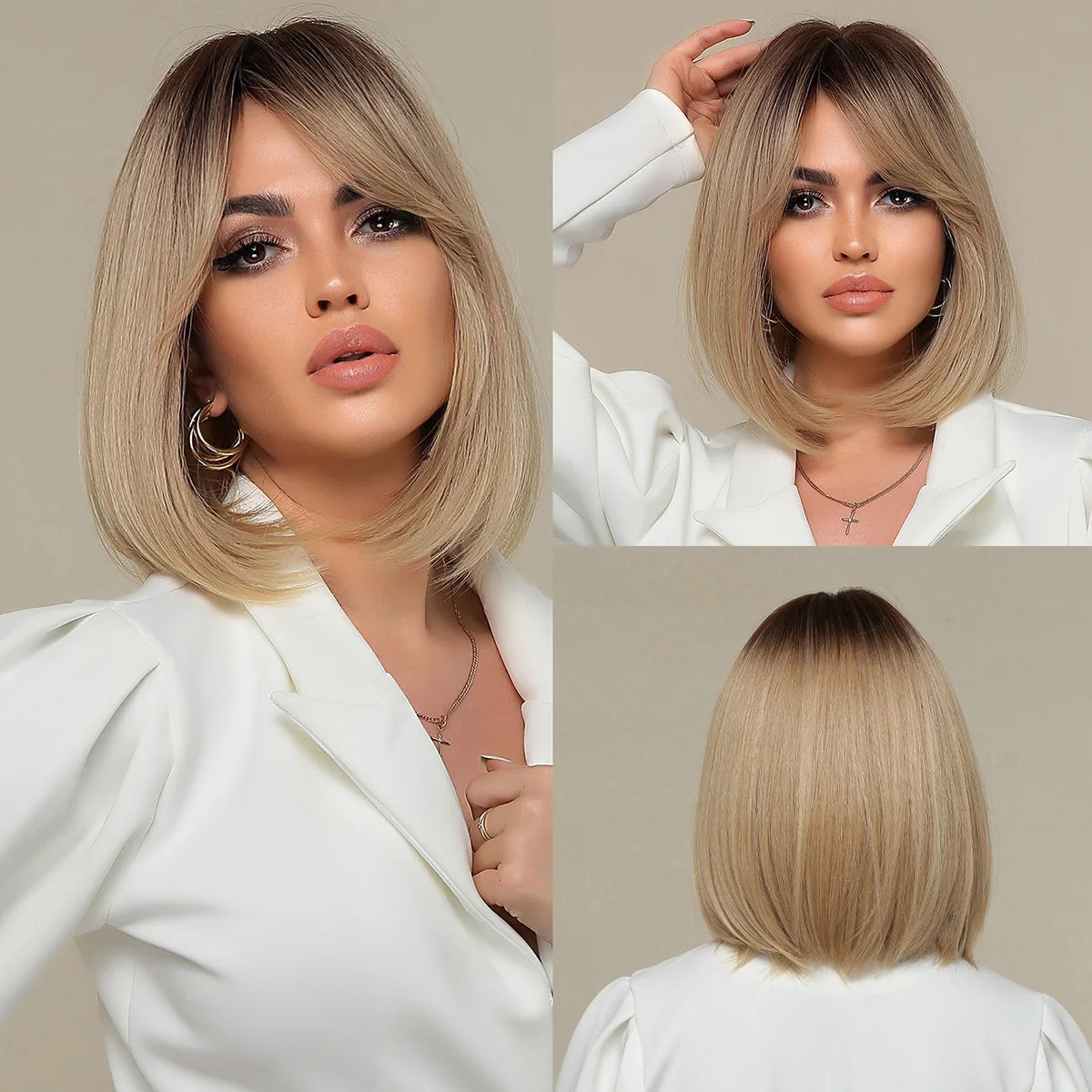 Blonde Unicorn Long Wavy Wig – 26" Heat-Resistant Synthetic Hair for Daily Wear/Crown & Glory Wigs