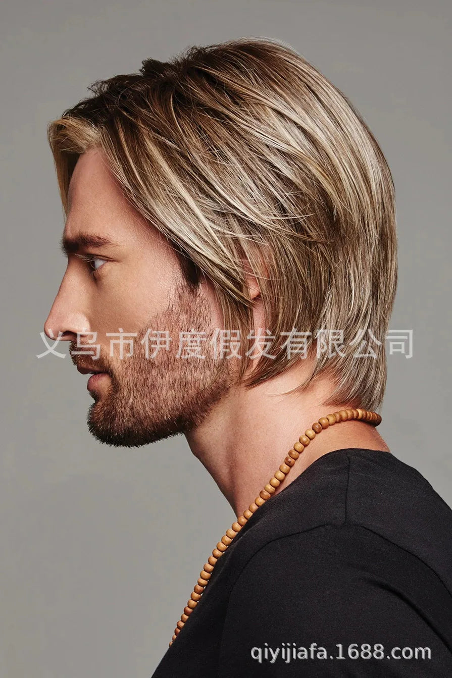 Men’s Long Straight Wig – Natural-Looking 26"+ Synthetic Hair for Daily Use/Crown & Glory Wigs
