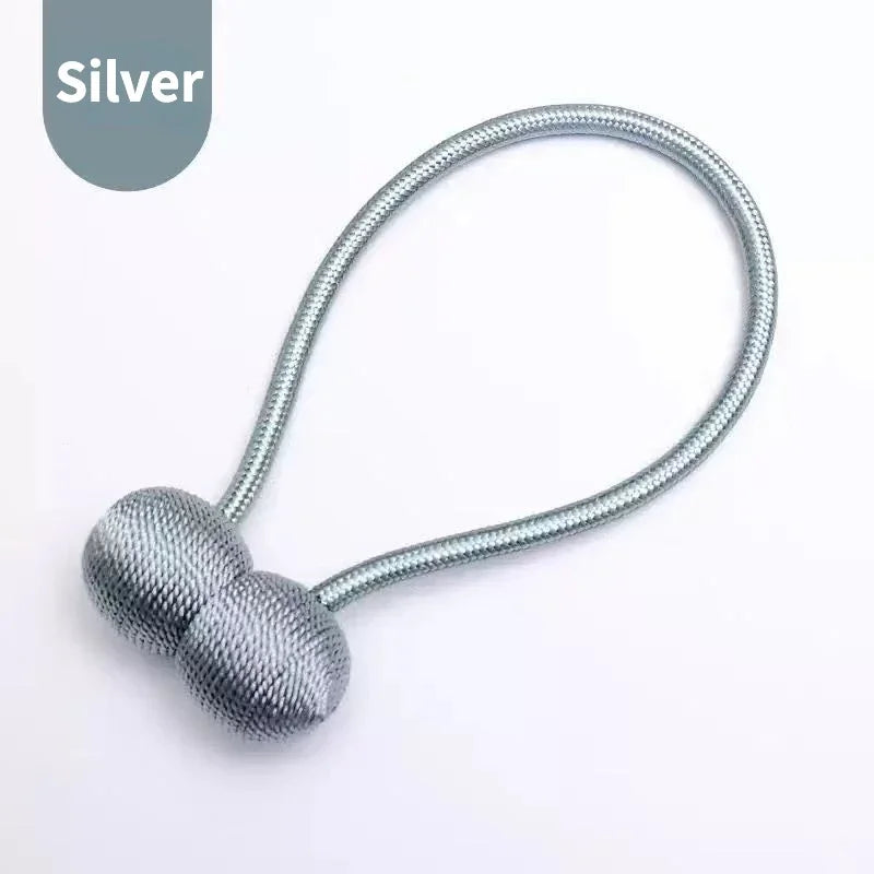Magnetic Curtain Tiebacks – Solid Color Iron Pearl Buckles for Modern Drapes (No-Drill)\ Living Room Decor – Wall Art, Curtains, Clocks, Furniture & More