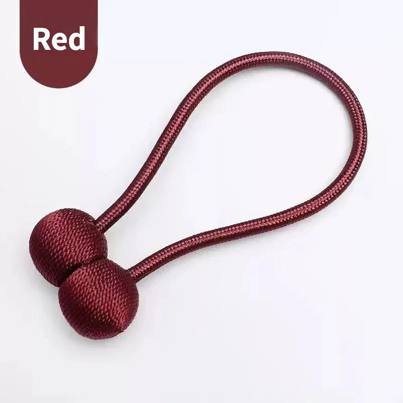 Magnetic Curtain Tiebacks – Solid Color Iron Pearl Buckles for Modern Drapes (No-Drill)\ Living Room Decor – Wall Art, Curtains, Clocks, Furniture & More