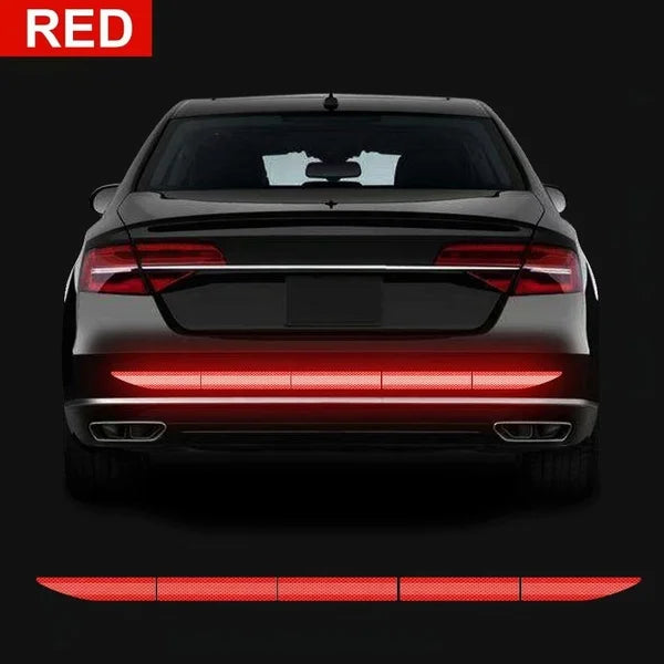 Reflective Car Safety Tape Stickers – 5pc Set for Bumpers, Trunks & Doors/Car