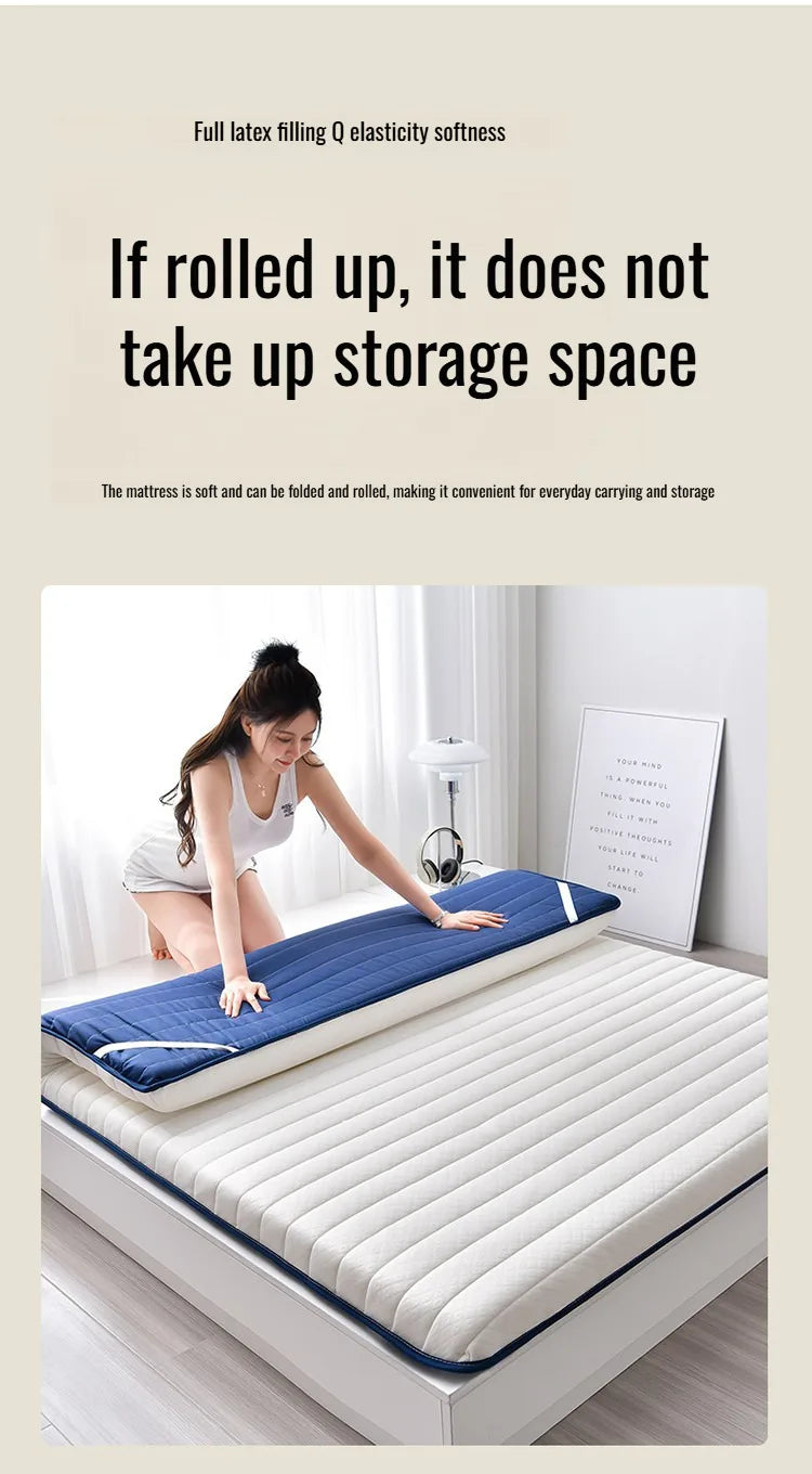 Quilted Roll-Up Mattress – Soft Knit Fabric with Edge Stitching (Under 8” Thick)\ Living Room Decor – Wall Art, Curtains, Clocks, Furniture & More