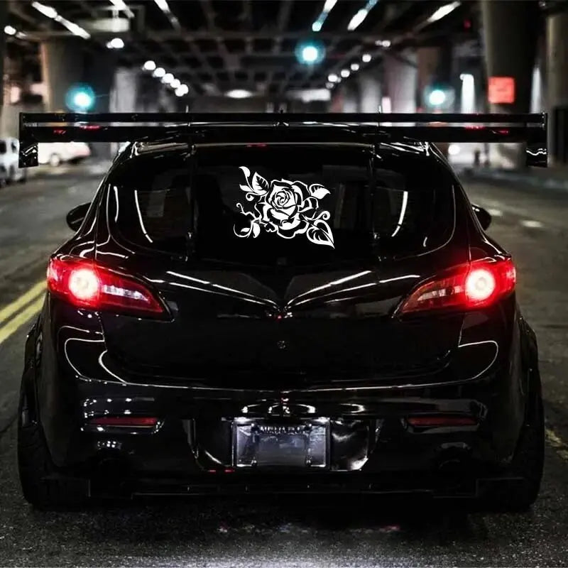 Rose Car Sticker – Waterproof PVC Vinyl Decal for Body, Window, or Door/Car