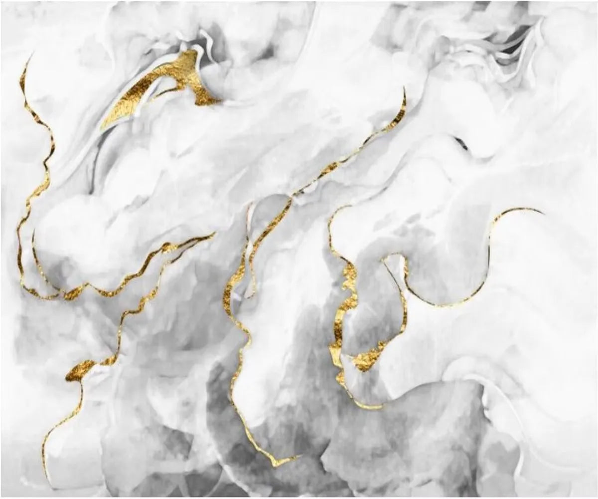 Custom 3D Silk Mural Wallpaper – Modern Marble Design by Beibehang (Per m²)\ Living Room Decor – Wall Art, Curtains, Clocks, Furniture & More