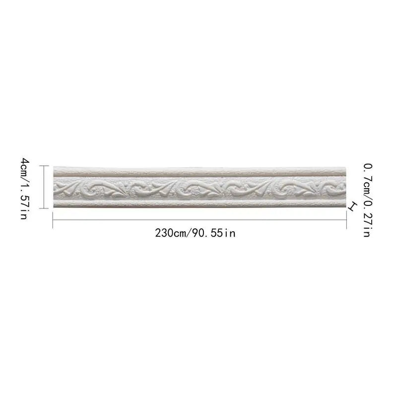 Self-Adhesive 3D Wall Border Strip – Waterproof Skirting Edge Décor by Waasoscon\ Living Room Decor – Wall Art, Curtains, Clocks, Furniture & More