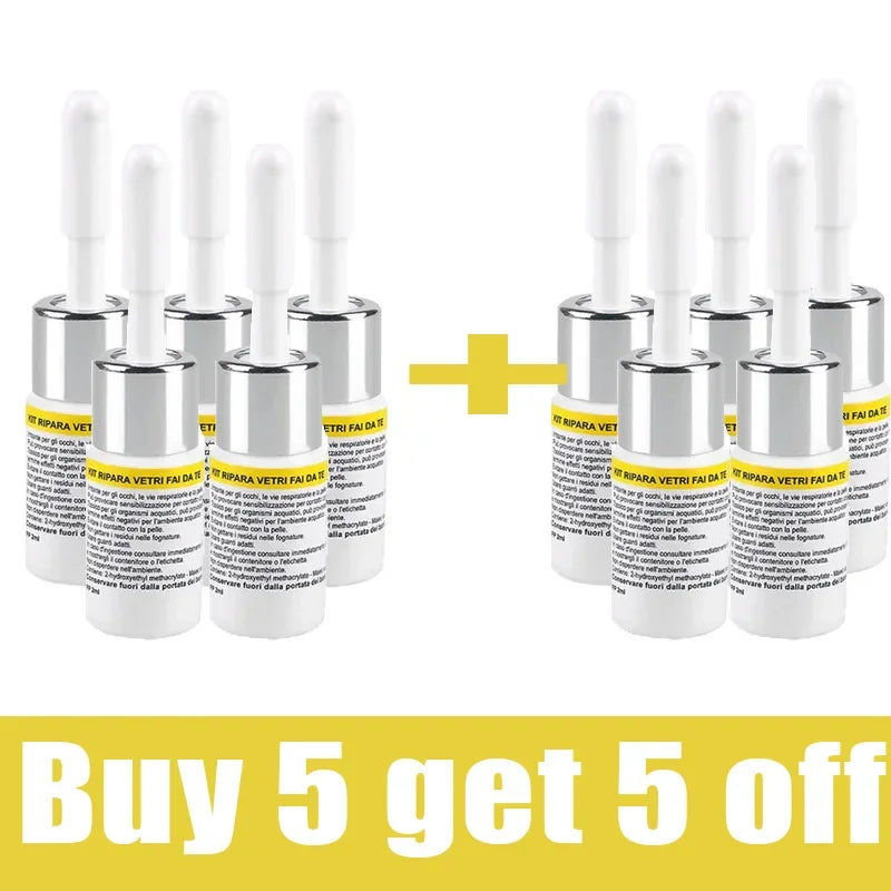 3ML Windshield Crack Repair Kit – Glass Chip Fix Fluid for Laminated Windshields/Car