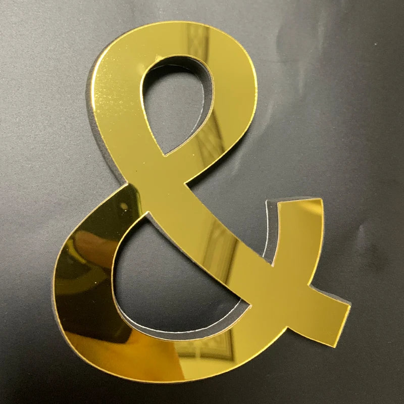 Gold Mirror Acrylic Wall Letters – DIY Peel & Stick English Alphabet Décor\ Living Room Decor – Wall Art, Curtains, Clocks, Furniture & More