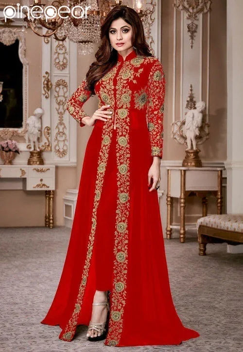 Muslim family - Elegant Chiffon Maxi Dress with Lace