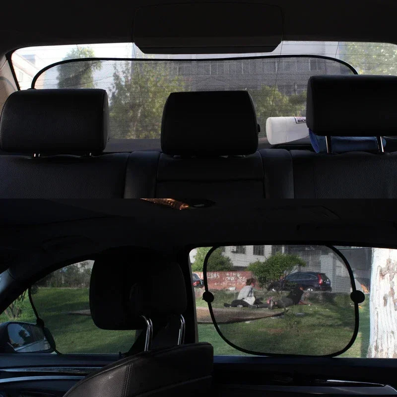 3D Mesh Car Window Sunshade Set – UV Blocker & Heat Reflector (4-Piece)/Car