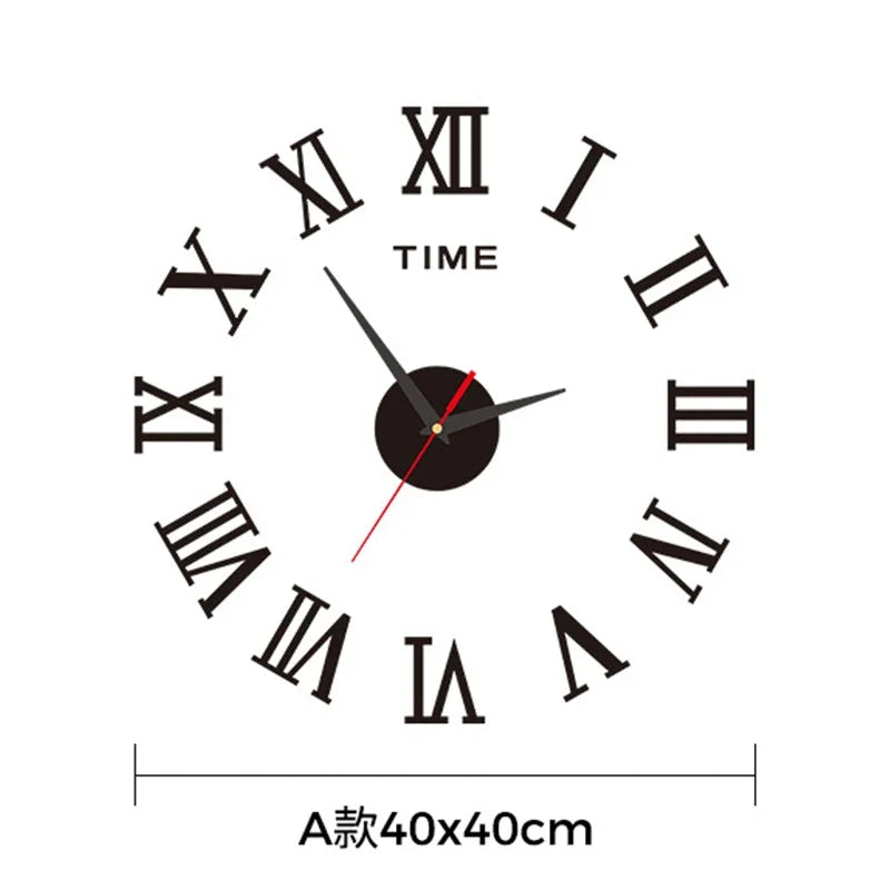 Classic Round Acrylic Wall Clock – Silent Swing Needle Display by CZCP\ Living Room Decor – Wall Art, Curtains, Clocks, Furniture & More