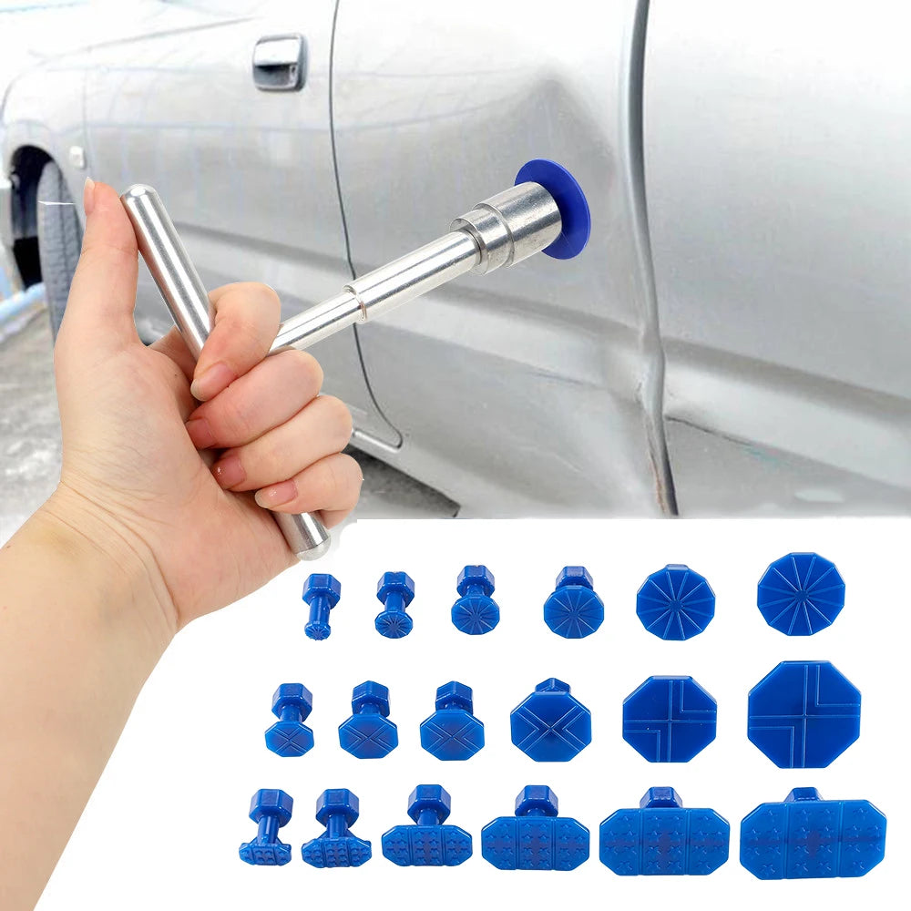 Aluminum Car Dent Puller Repair Kit – Slide Hammer Tab Set (No Glue Included)/Car