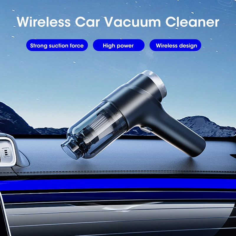 NOCCLILI 100000Pa Cordless Car Vacuum Cleaner – High-Suction Handheld with Type-C Charging/Car