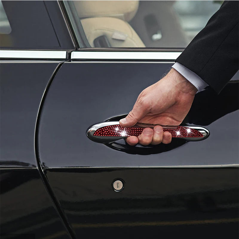 4pcs Car Door Diamond Edge Protector Strips – Anti-Collision & Scratch Guard (15cm)/Car