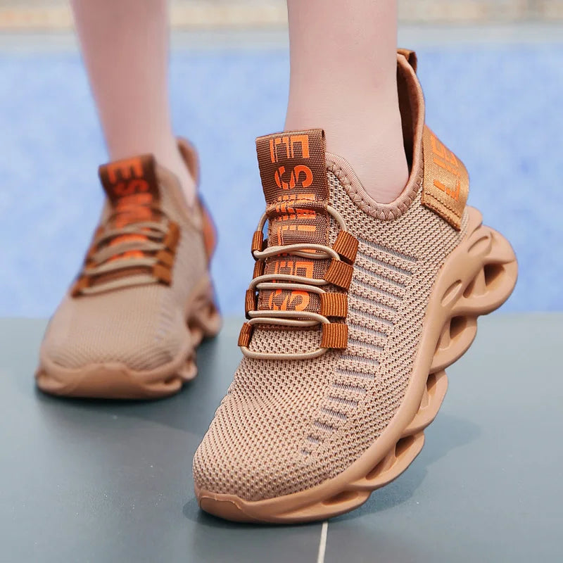 Boy shoes - Boys Mesh Slip-On Sneakers – Breathable & Stylish Running Shoes for Kids