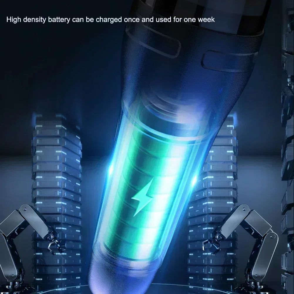 ZHIYU 120W Cordless Car Vacuum Cleaner – USB Rechargeable with Multiple Nozzles/Car